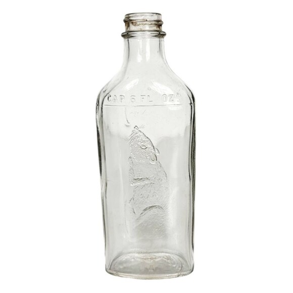 VTG MCM Cowley's Original Rat & Mouse Embossed Gothic Steampunk 2 Glass Bottles - Picture 5 of 13